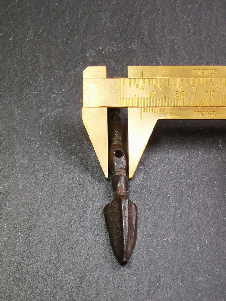 Gandhanra Antique Tibetan Amulet ,Kila(Dorje Phurba) , Trantic Buddhism Ritual Implement Pendant,Made of Brass,2.87"