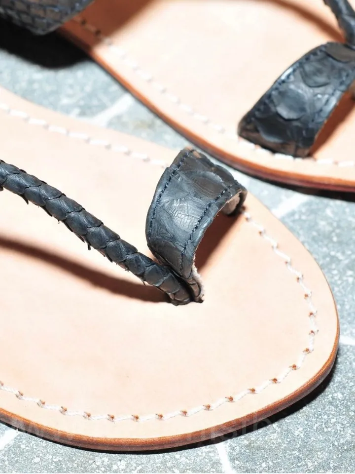 Python skin sandal | Women summer sandals | leather flops | genuine python skin shoes | summer shoes | flat woman shoes | designer sandal