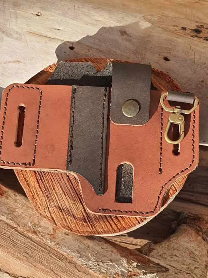 Leather EDC Pouch Belt Case Pattern, Leather Belt Organizer, Leather Multitool Sheath, Leatherman Sheath, Multitool Pouch, PDF Fast&Easy.