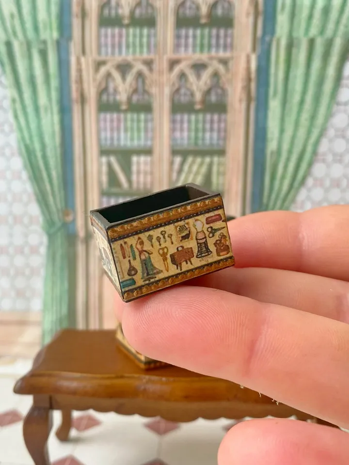 Dollhouse box set. 1:12. Dollhouse accessories. Puppet miniature.