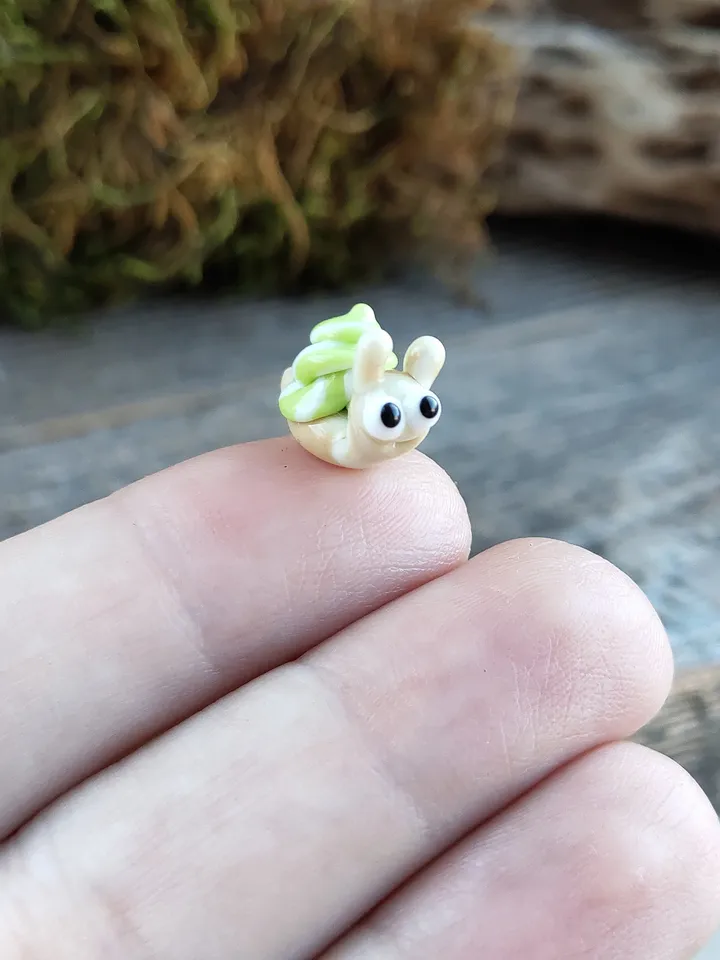 MINIATURE ANIMALS Snail figurine aquarium decoration Glass figurines