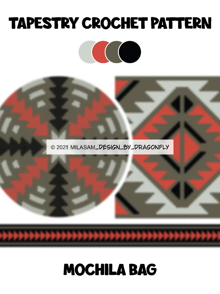 Wayuu mochila bag patterns / Set Traditional