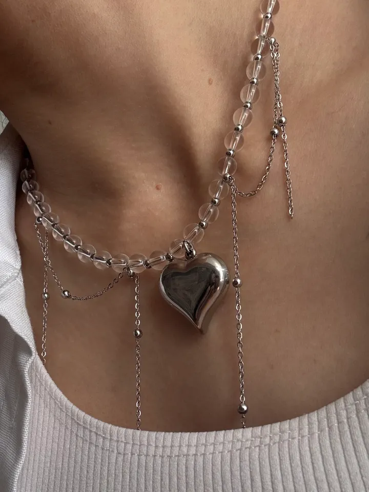glass bead necklace