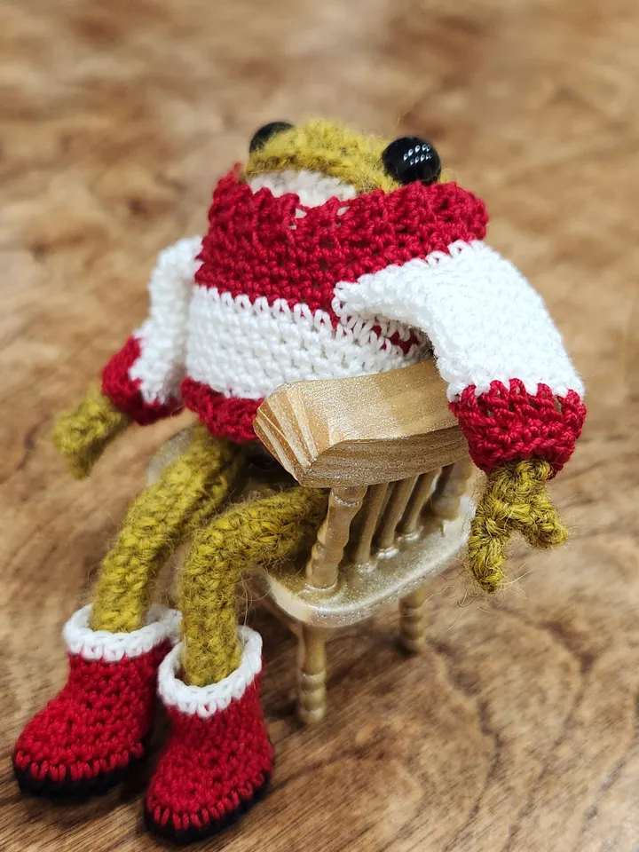 Trendy Toad Sweater and Boots Crochet Pattern Set