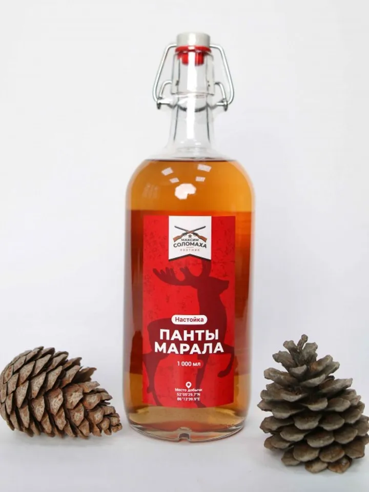 Maral antler tincture 100%, 1000 ml