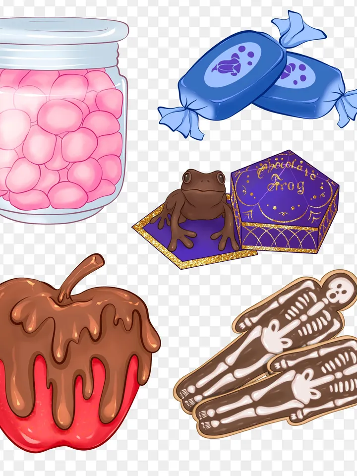 Magic candy PNG, wizarding school clipart, magic clipart, magic school clipart, magic clip art, magic stickers, wizard stickers