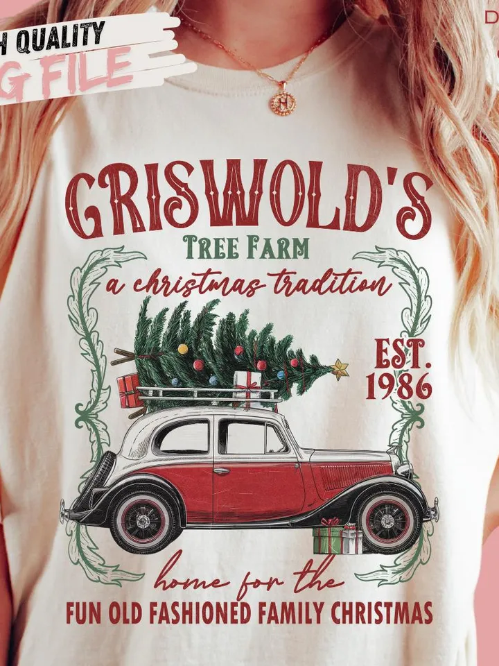 Griswold Christmas Tree Farm PNG Merry Christmas Png Christmas Vacation PNG Family Christmas Png Christmas Movie Png Retro Christmas png