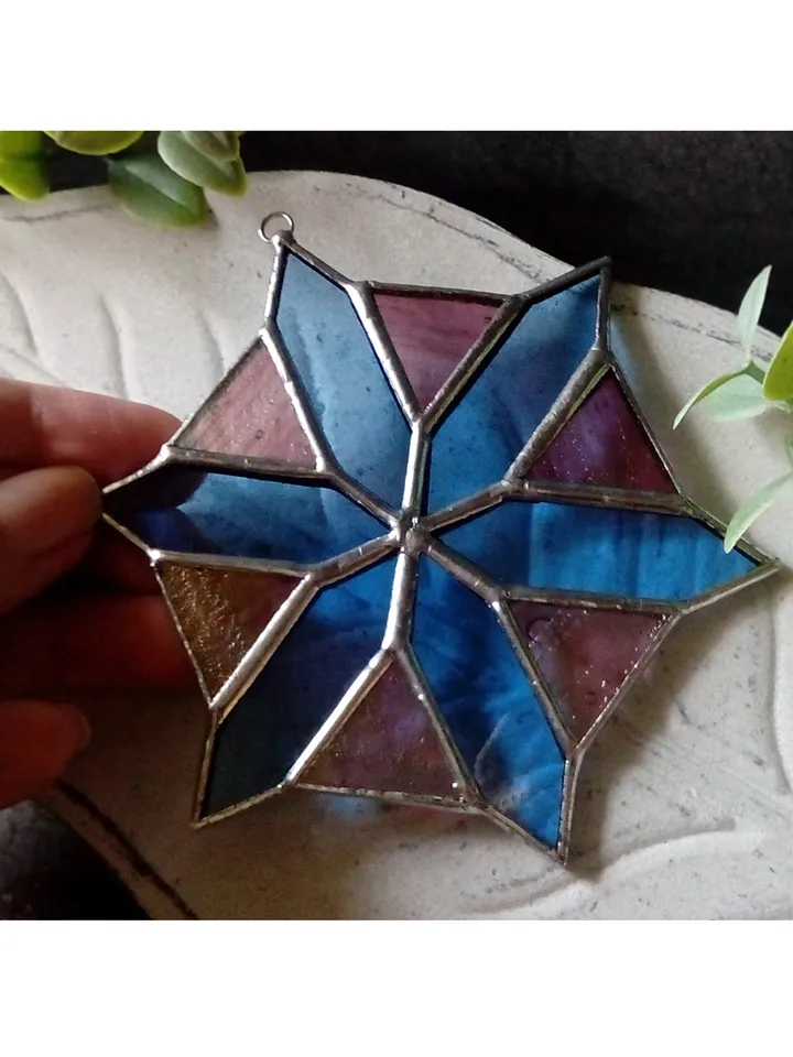 Christmas decorations, snowflake, christmas ornaments, christmas tree star, snowflake suncatcher, new year tree toy,
