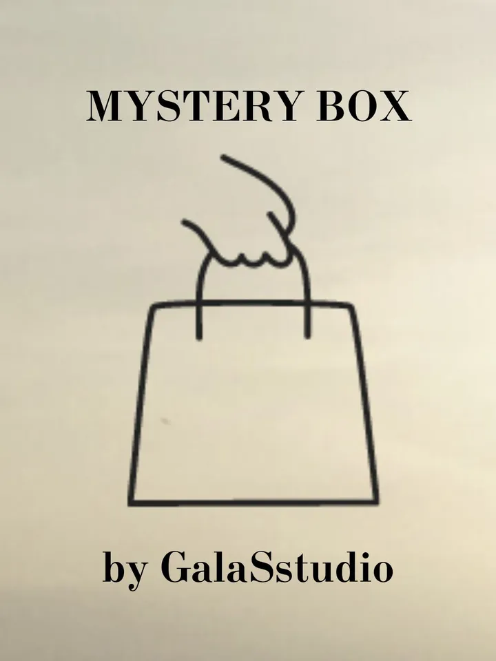 Mystery box with a set of 2 corner bookmarks, a mystery surprise box for book lovers