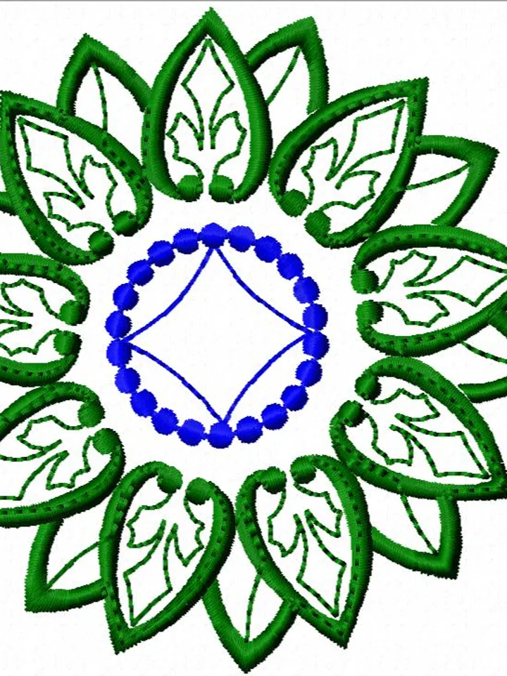 Delft Ornament Set Machine Embroidery Design