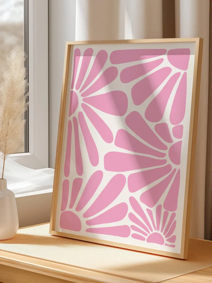 Pink Matisse Print Set Printable Wall Art Pink Print Set Gallery Wall Set of 3 Prints Preppy Wall Art Exhibition Posters Danish Pastel