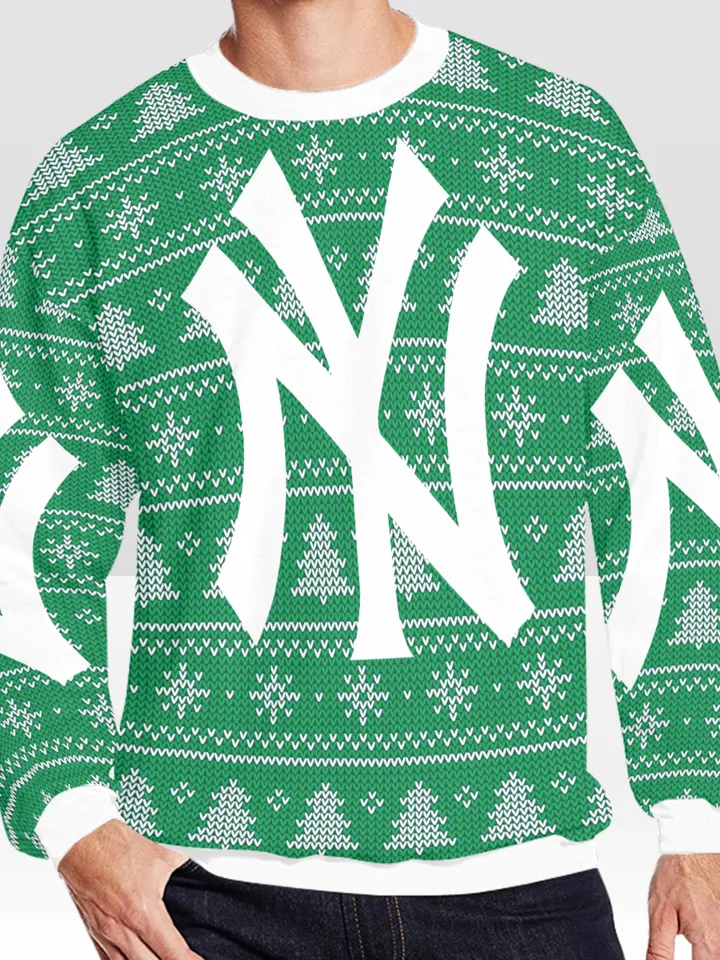 New York Yankees Ugly Christmas Sweater, Christmas Sweatshirt