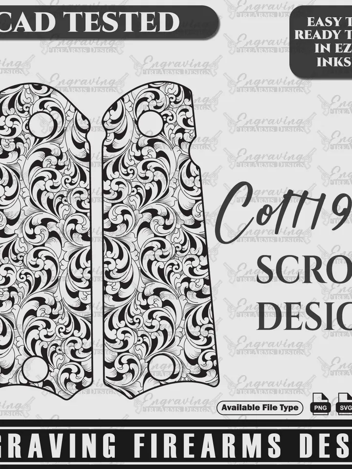 Engraving Firearms Design Colt1911 Filigree Design