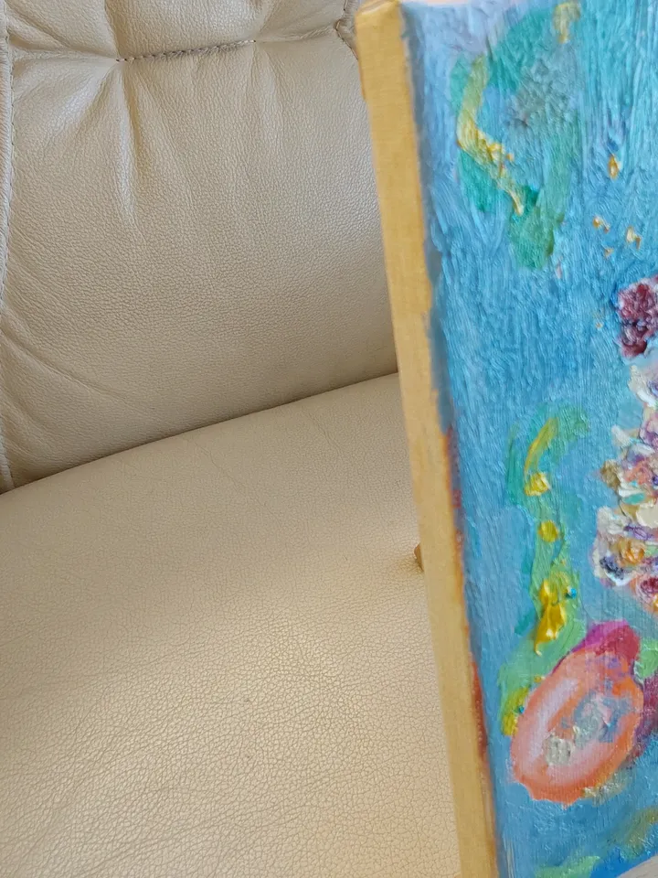 "Seahorse" oil painting on canvas 20x20mm (8x8inch)