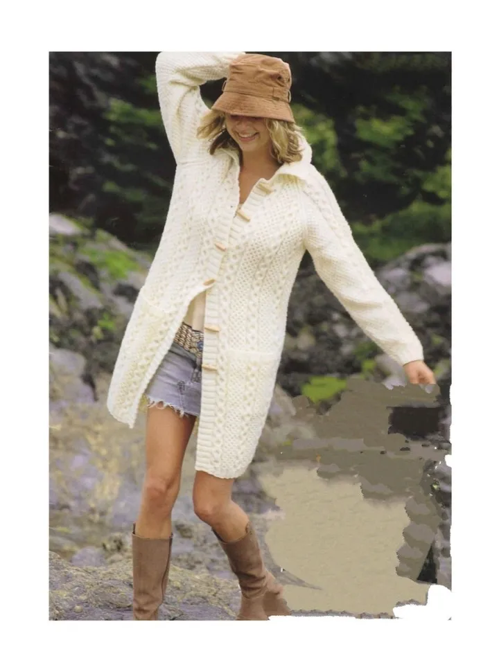Cardigan knitting pattern, women cardigan knitting, aran cardigan, cable cardigan women pdf