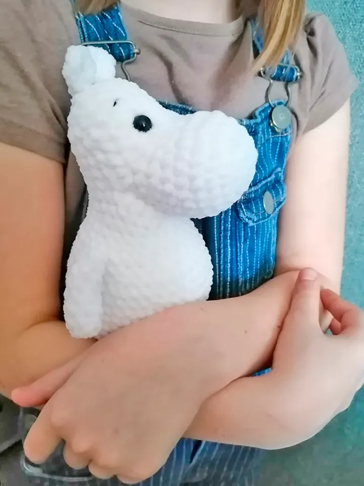 Crochet Moomin troll plush toy