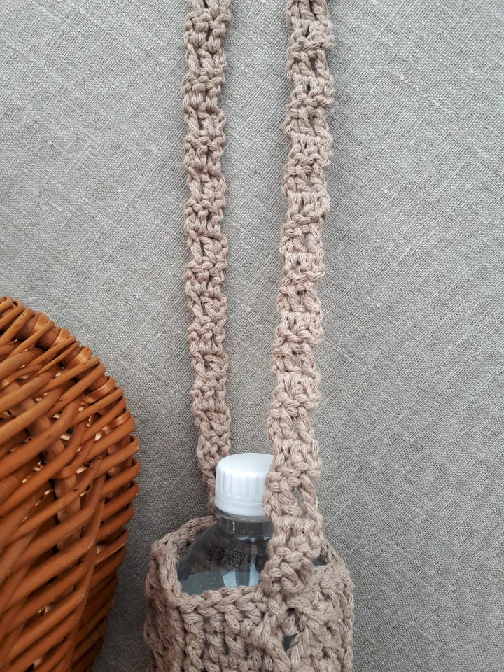 CROCHET PATTERN Water bottle holder pattern Reusable bottle crochet pattern DIY holder bottle Cozy Crochet Patterns Crochet Bottle Bag