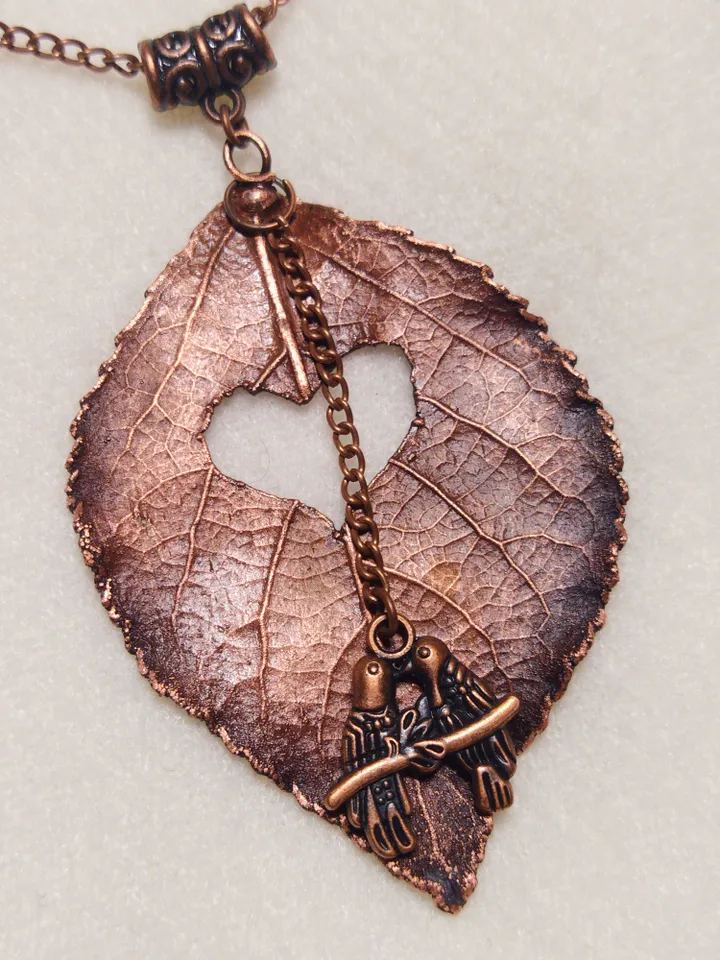 Necklace Lovers made of copper.