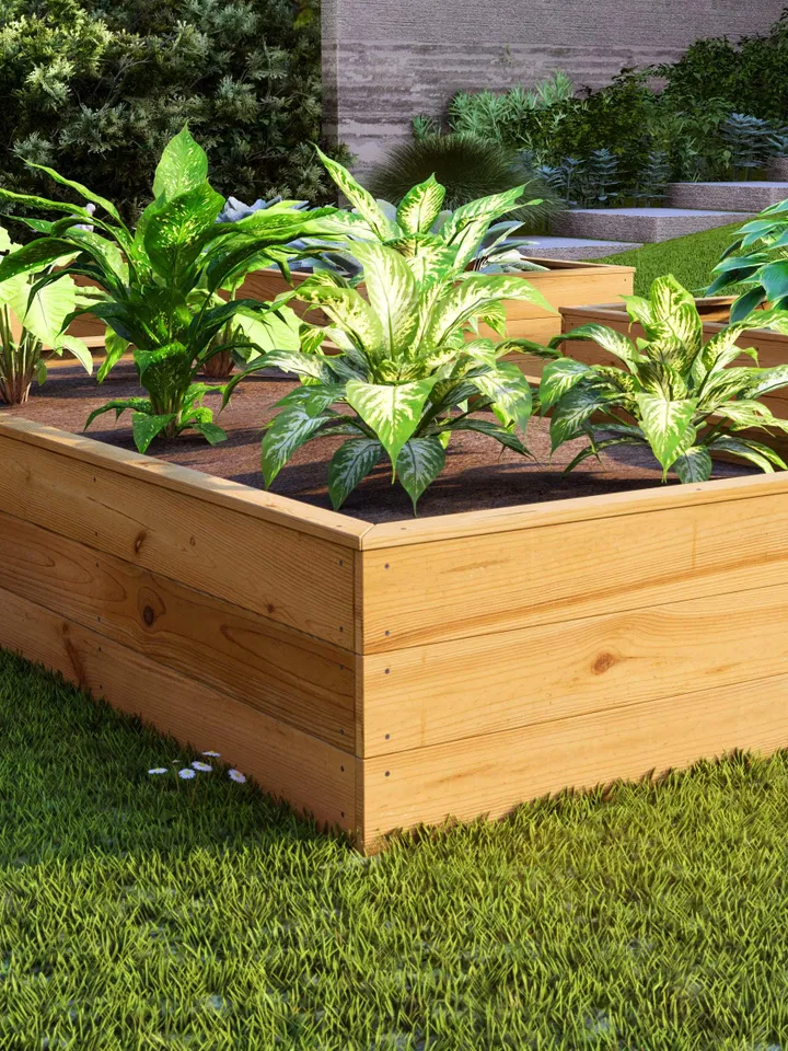 DIY PDF Raised Garden Bed Plans - 4 ft. x 8 ft. Easy Build Guide for Backyard Gardening