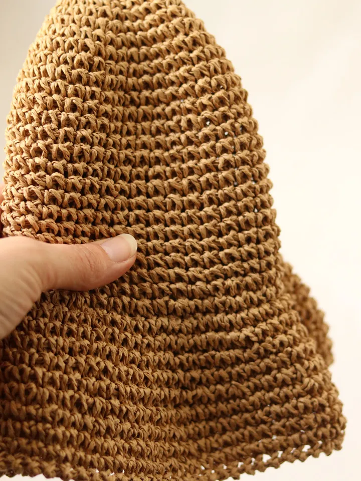 Bucket Hats Women Straw Panama Summer Sun Floppy Beach Boho Raffia Foldable Hat