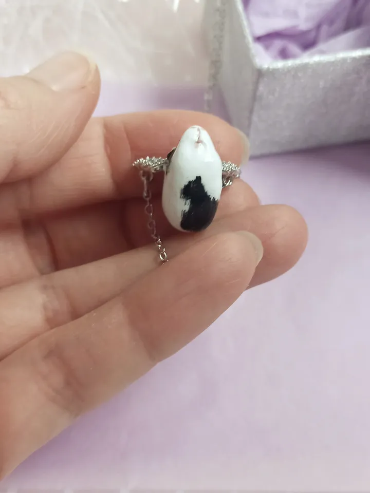 Handmade guinea pig angel necklace (US discount)