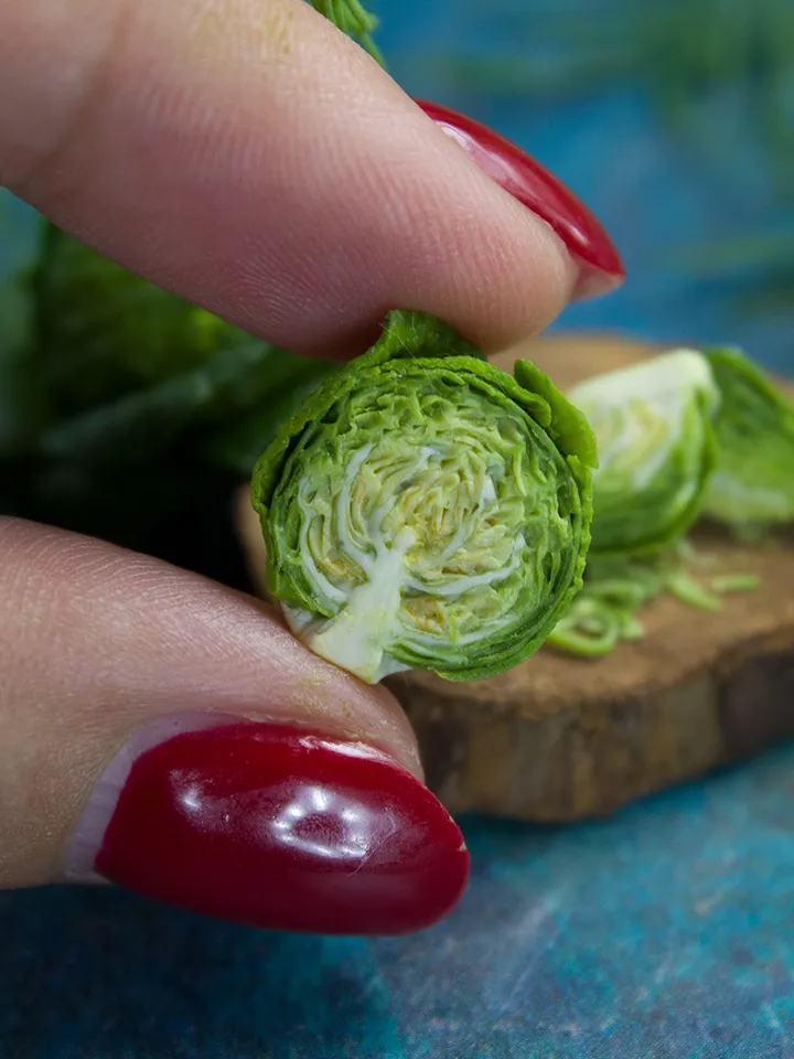 TUTORIAL Miniature cabbage cane with polymer clay