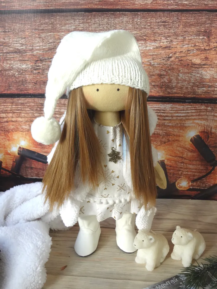 Angel doll pattern pdf - Christmas doll pattern - Rag doll sewing pattern -12 inch rag doll pattern, Christmas gift idea