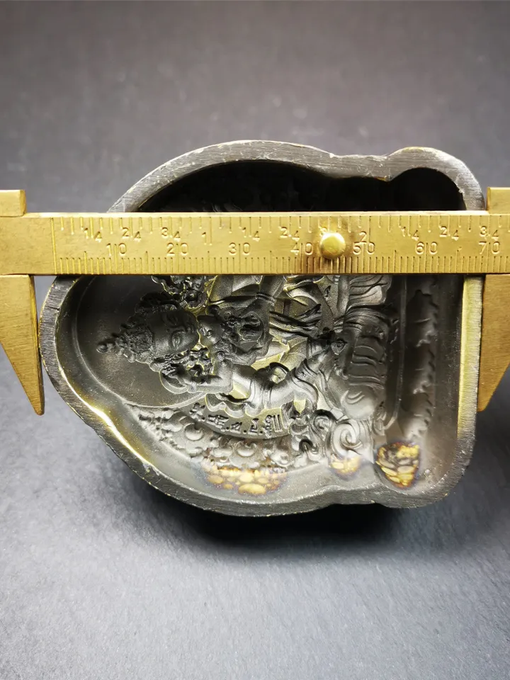 Gandhanra Tibetan Buddha Statue Tsa Tsa Mold, Vajrasattva Tsha Tsha Mould For Making Clay Statue,2.95&quot; × 2.6&quot;