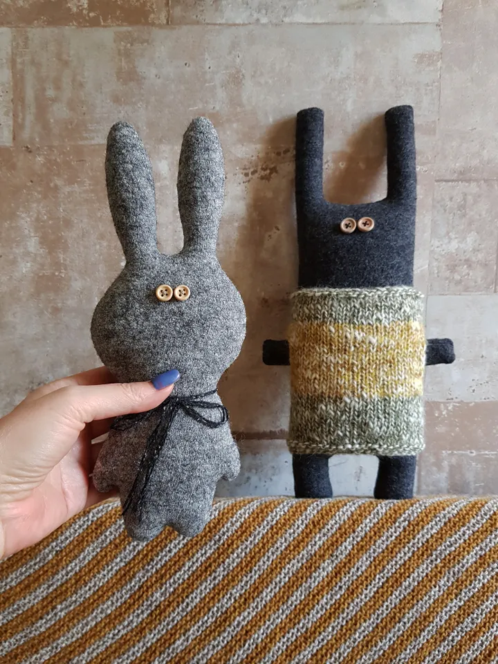Rabbit Sewing Pattern pdf, digital tutorial in english, stuffed animal diy