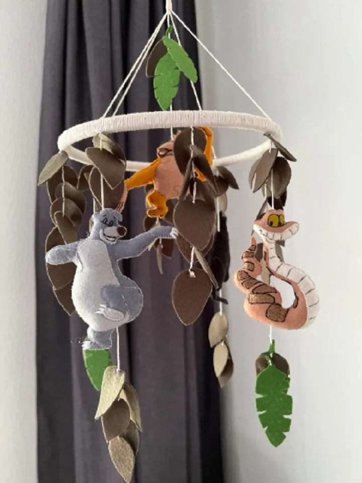 Baby mobile Disney the Jungle Book nursery mobile Mowgli