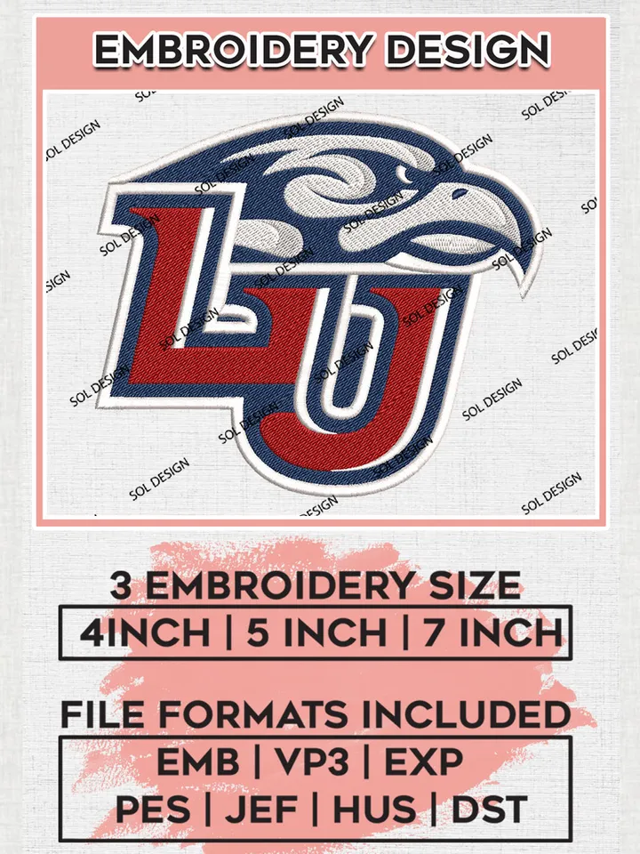Liberty Flames Logo Machine Embroidery Design, NCAA Liberty Flames Embroidery Design Design files, NCAA Embroidery Designs, NCAA Machine Embroidery Designs, Digital Download