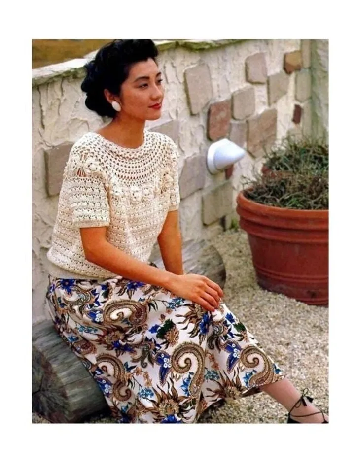 Crochet blouse, blouse crochet pattern, lace sweater crochet pdf