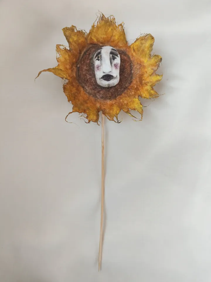 Sunflower flower pot decoration flower topper