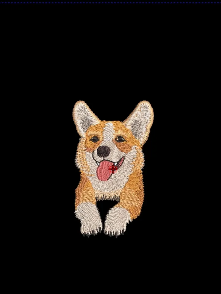 Corgi Machine Embroidery file