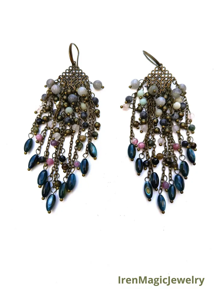 Boho Cluster Earrings