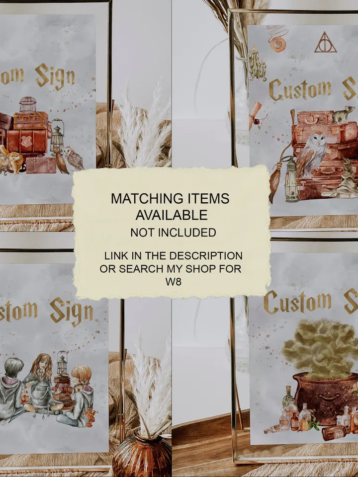 The Chosen One Birthday Party; Monthly Banner Wizard Birthday Party; Magic School 1st Birthday; Editable Wizarding World Photo Banner; W8