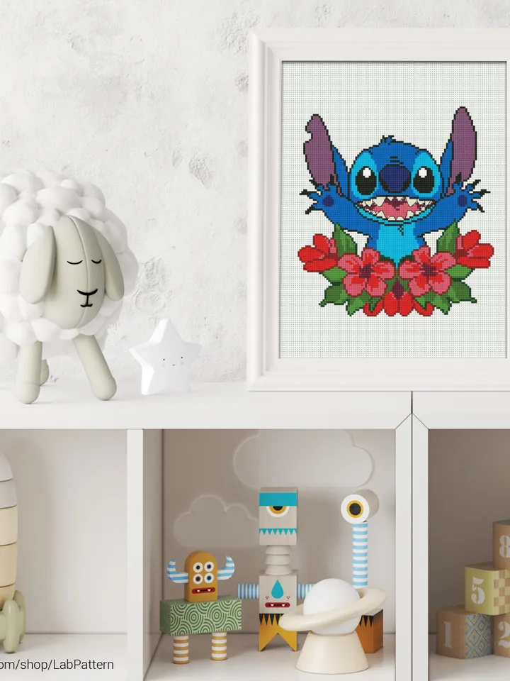 Lilo and Stitch Aloha Cross stitch pattern | Embroidery Pattern | Instant Download | Embroidery Designs