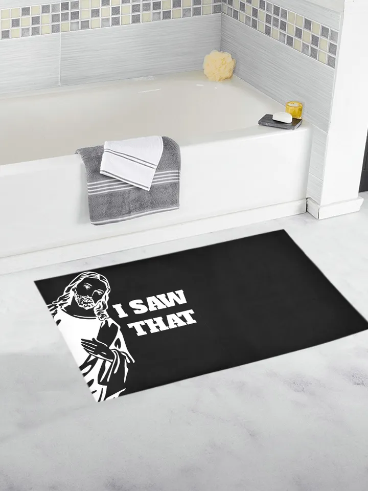 I saw That Jesus Bath Mat, Bath Rug
