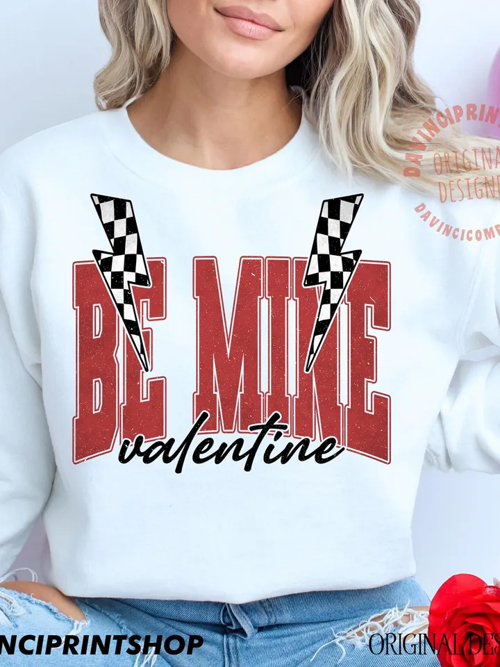 Be Mine Valentine png, Be Mine png, Valentines Day png, Heart png, Love png, Valentines Shirt Sublimation, Retro Valentine png, sublimation