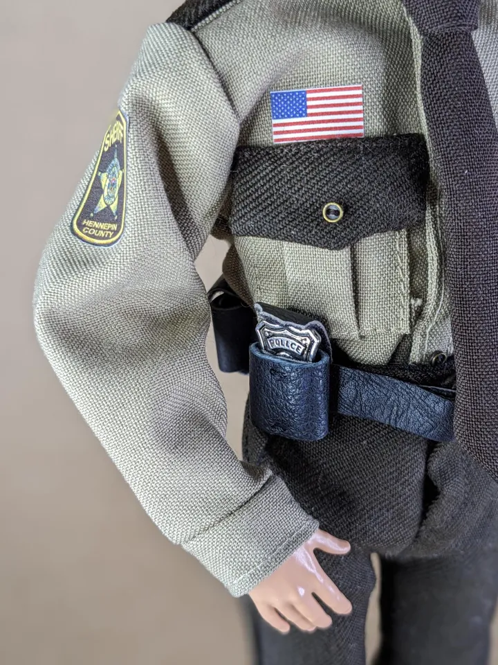 Miniature cosplay Sheriff costume for 1/6 scale fashion dolls