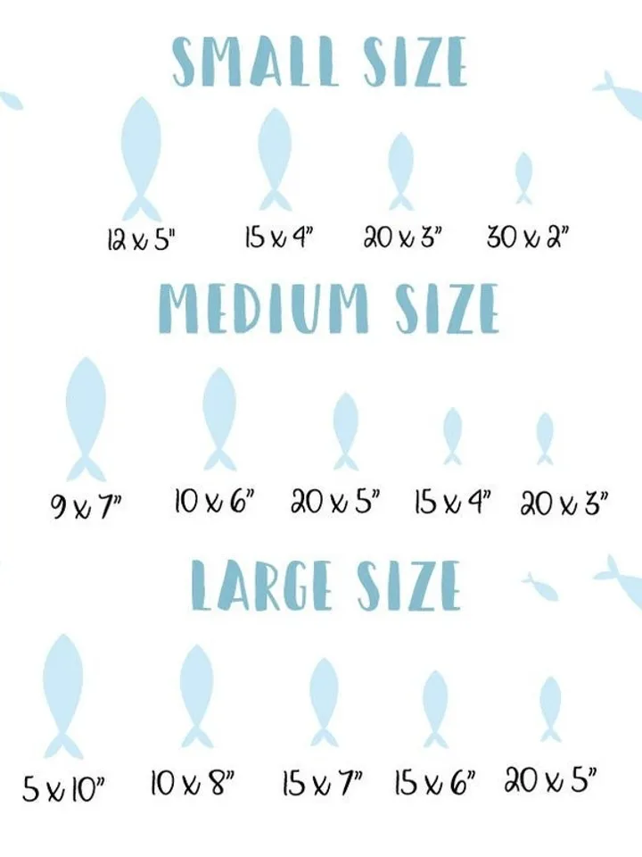 Fish Wall Decal - School of Fish Wall Sticker h104