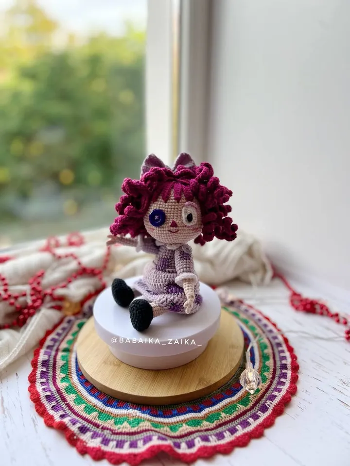 PDF Crochet Ragatha Pattern, Amazing Digital Circus Amigurumi Pattern, Crochet Monster, Halloween Doll Crochet Pattern, Amigurumi Doll