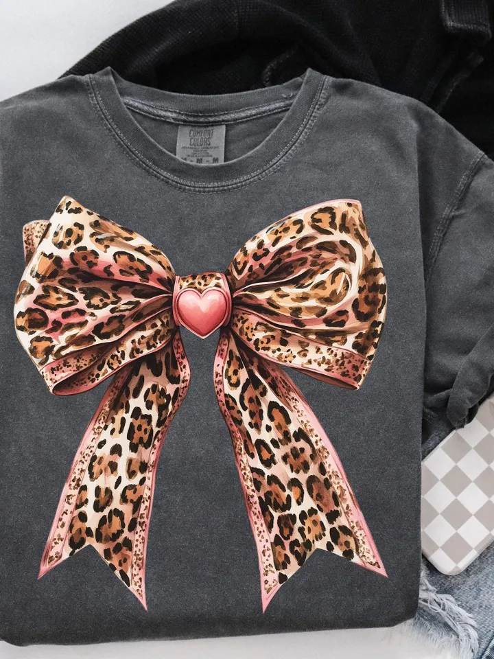 Coquette leopard valentines bow png, Valentines Day bow png, leopard bow png, be mine png, xoxo png, coquette valentines png sublimation