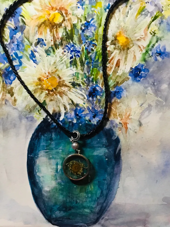 Daisies and Wild Flowers in a vase,flowers painting,original watercolor field flowers painting ,floral wall art,home decoration,gift.