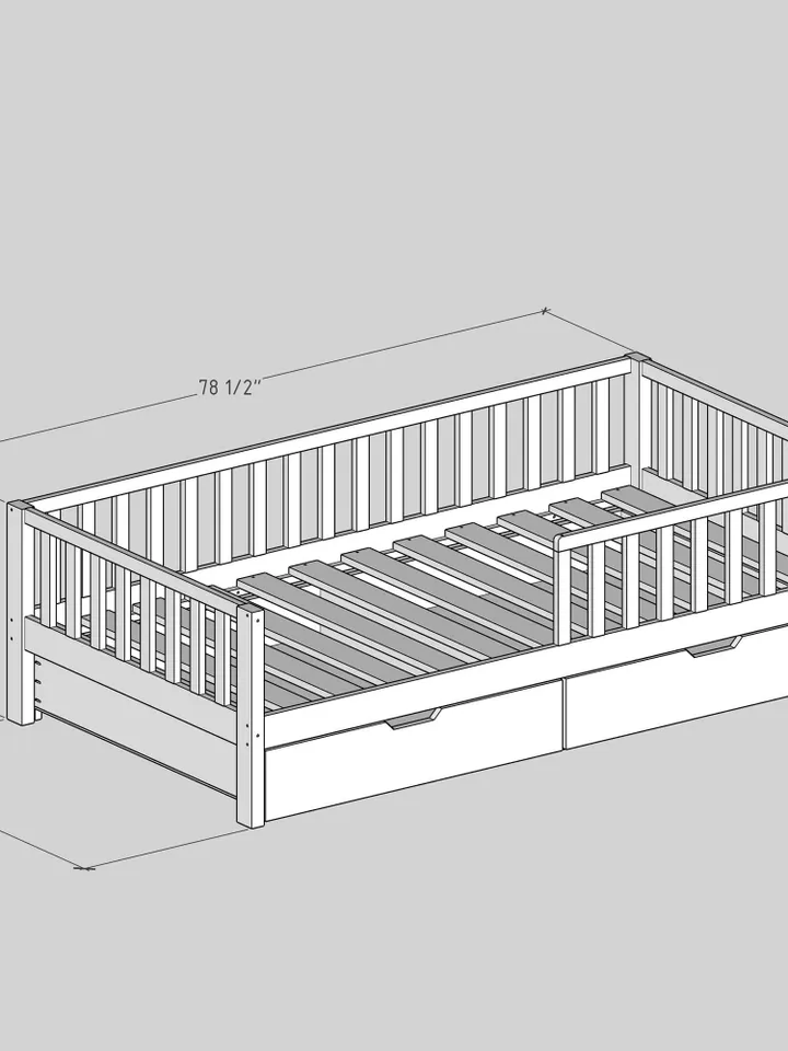 Twin Bed Plan, PDF, DIY