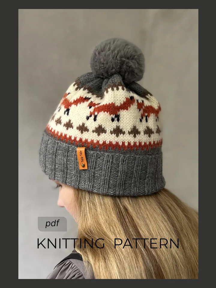 Knitting hat pattern/ Digital download