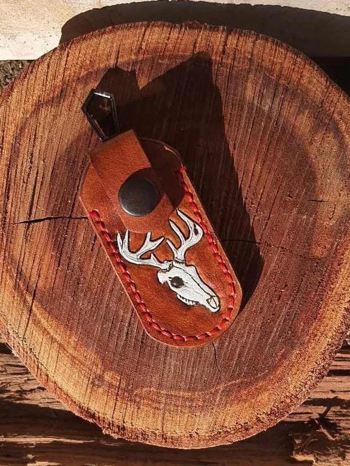 Victorinox mini leather sheath, classic sd pocket knife, swiss knife handmade genuine leather, leather keychain, leather case