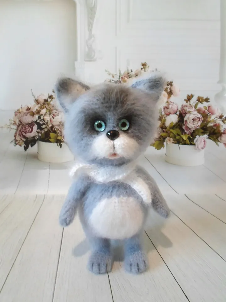 Crocheted cat ,soft toy