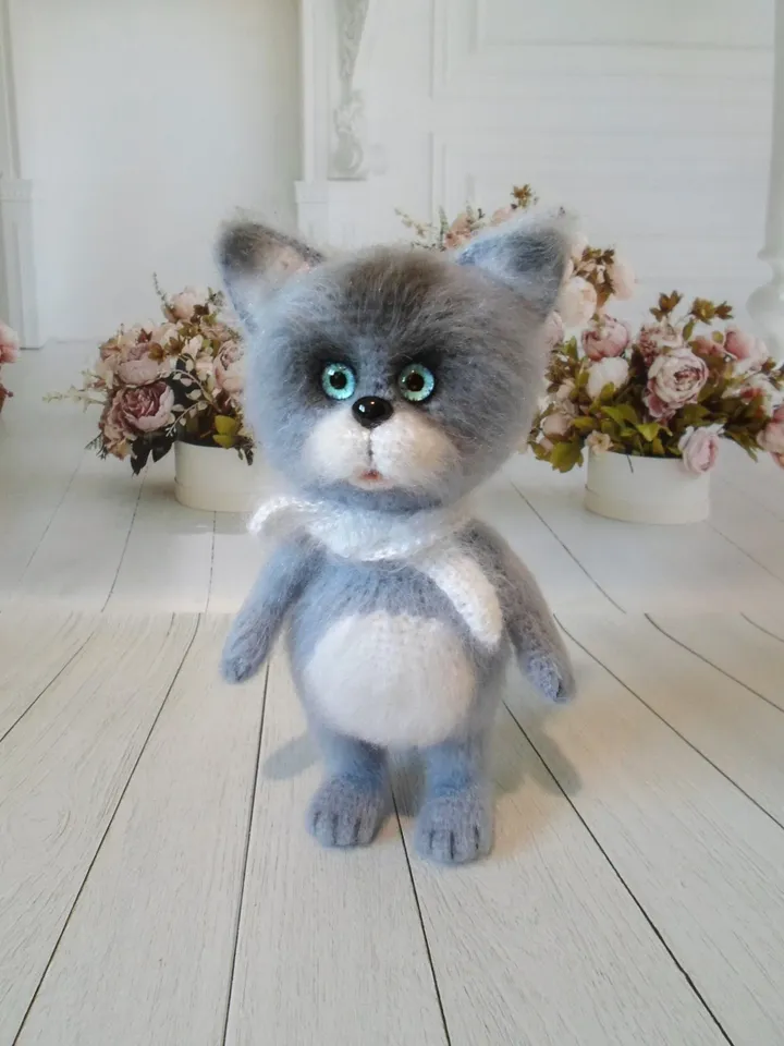 Crocheted cat ,soft toy