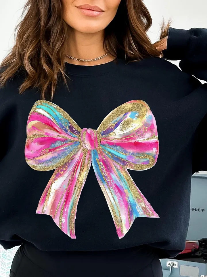 Valentines Day Bow Png, Brushstroke Valentines Png, Retro Valentine Png, Pink, Coquette Png, Girls Valentine Png, Valentine Shirt Design